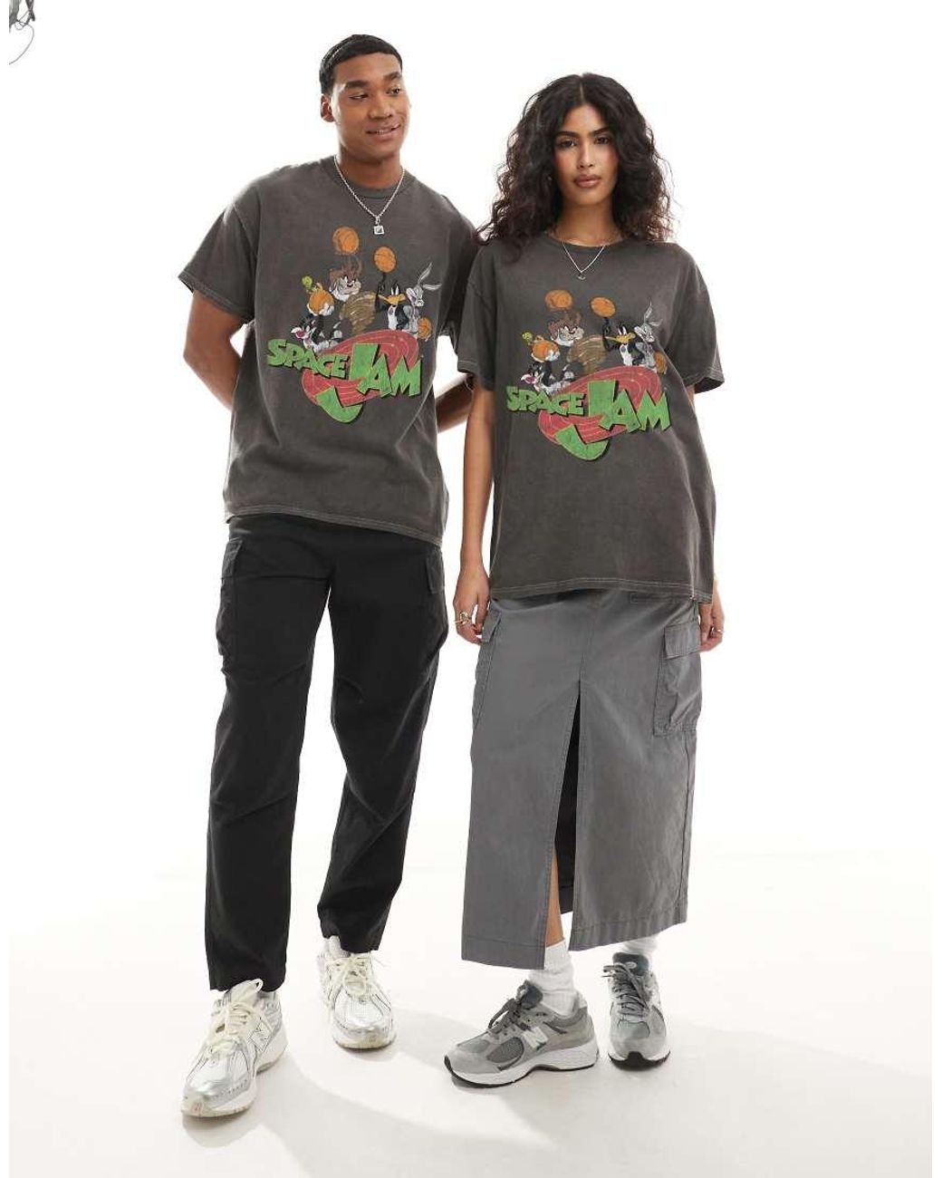 PRNT Gray Space Jam Relaxed T-Shirt