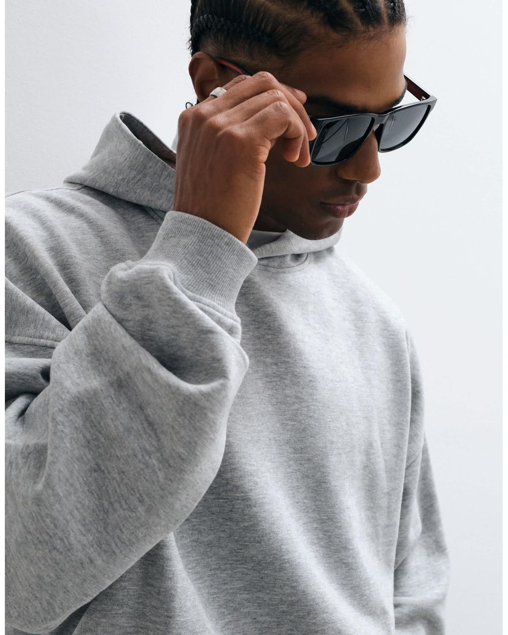 ASOS – basic-kapuzenpullover in White für Herren