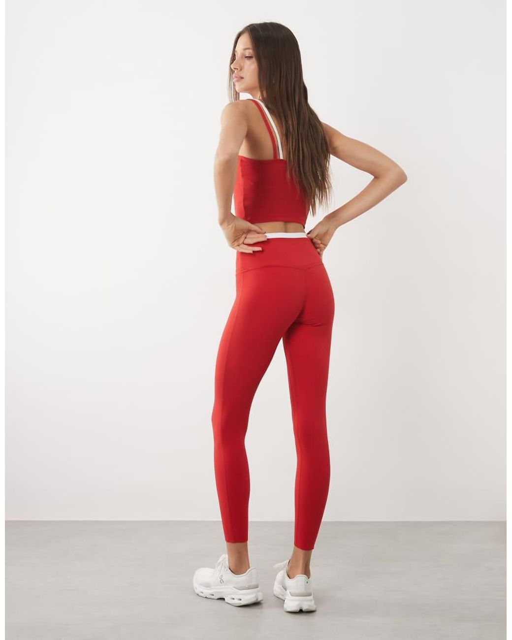 Abercrombie & Fitch Red Ypb Studioflex leggings Co-ord