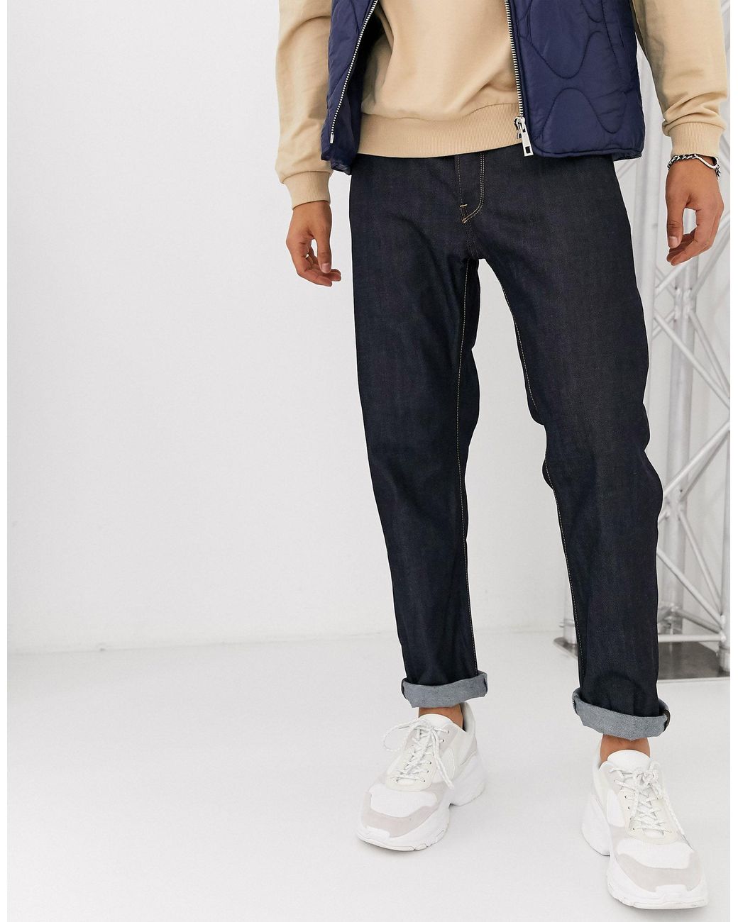 powel 3d straight tapered colored jeans
