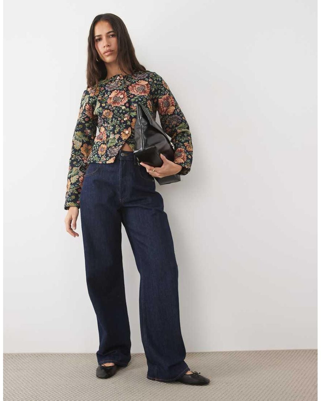 ASOS Gray Cropped Fitted Jacket Co-Ord