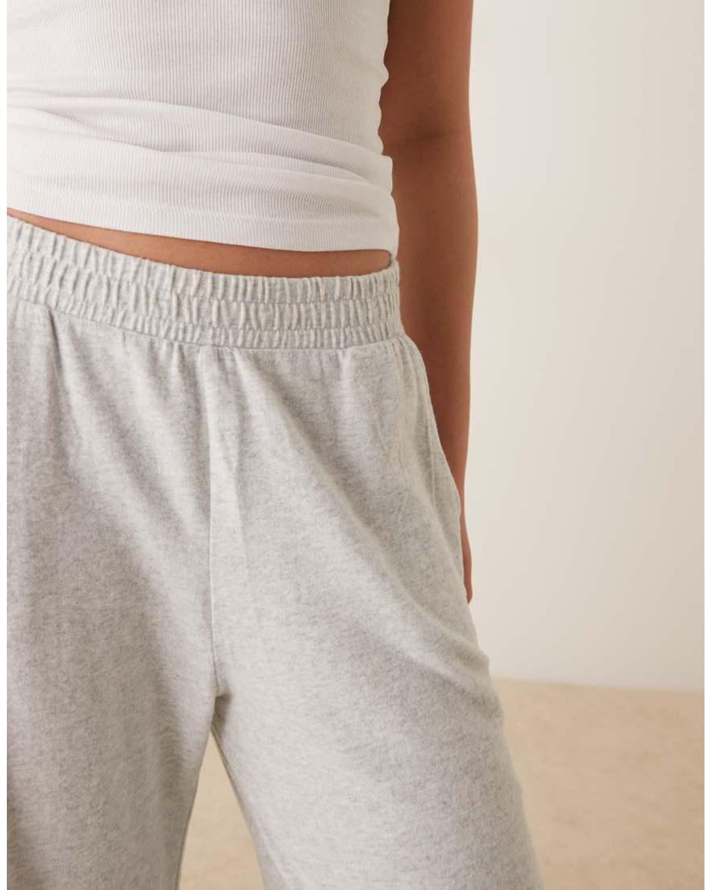 Abercrombie & Fitch Natural Wide Leg Lounge Trousers