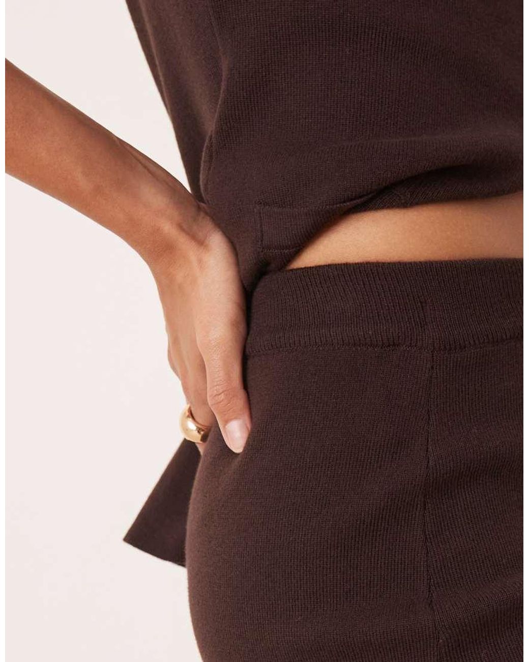 Pretty Lavish Natural Knit Maxi Skirt