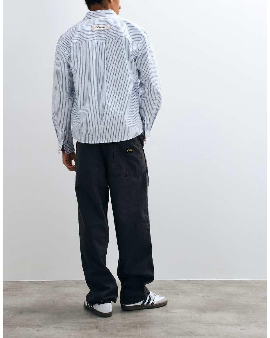 Stan Ray Blue Straight Leg Garage Trousers for men