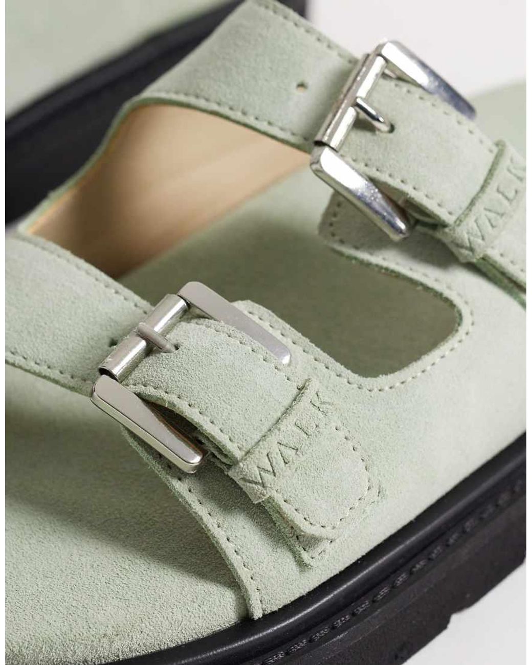 Walk London Green Budapest Double Strap Sandal