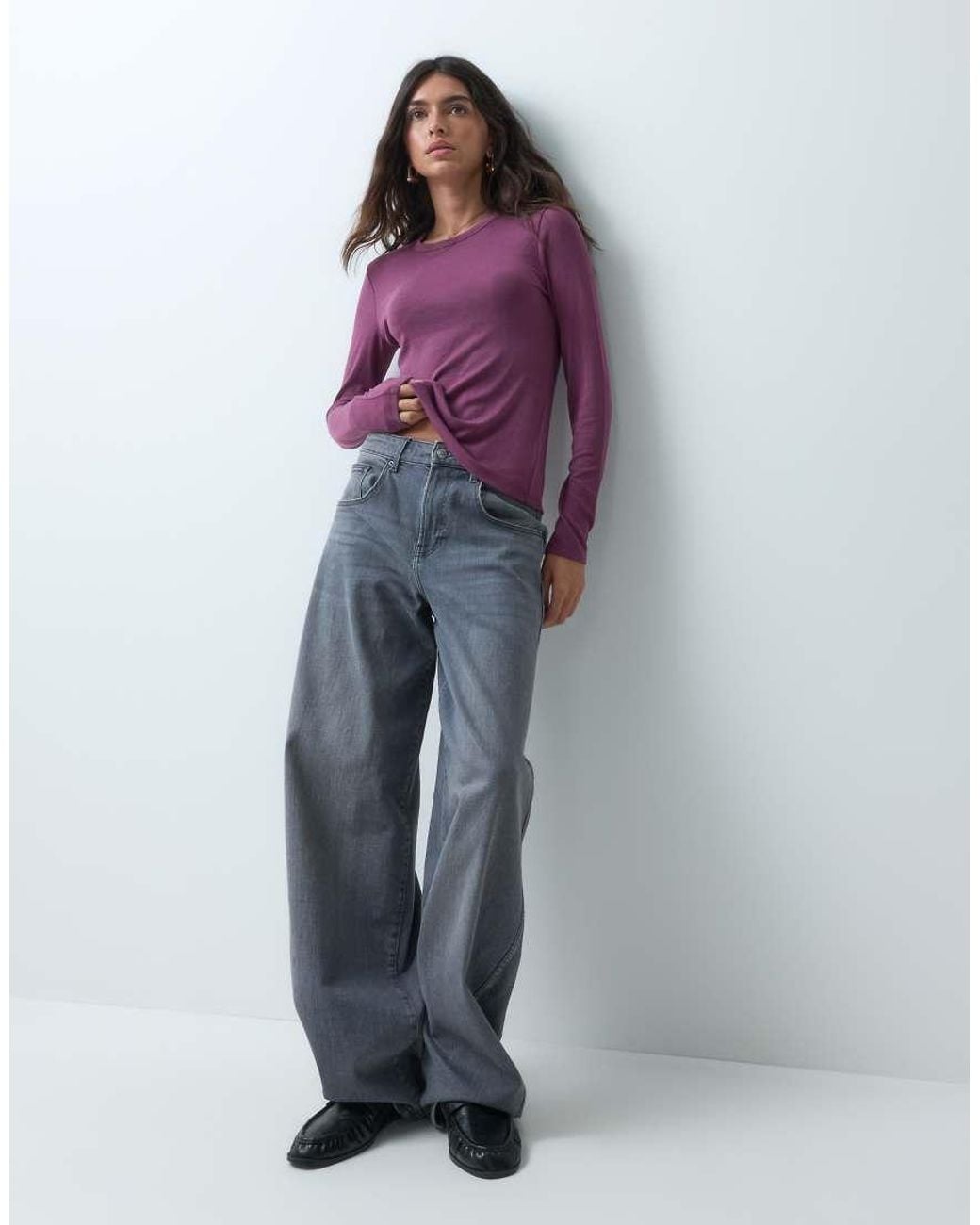 Abercrombie & Fitch Purple Long Sleeve Top Co-ord
