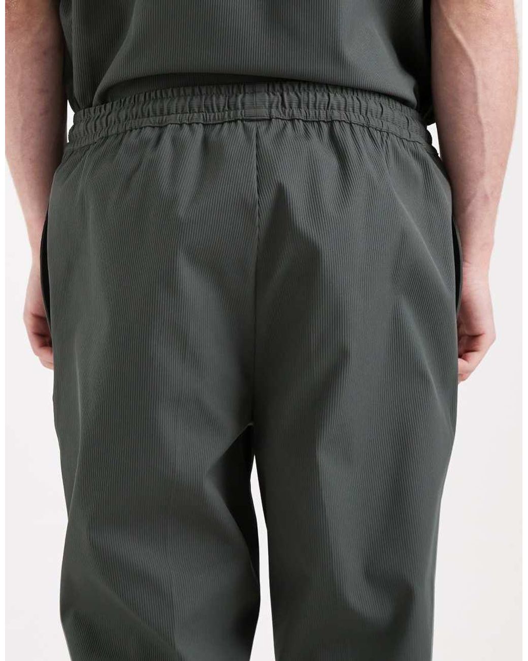 ASOS Black Co-Ord Tapered Trouser for men