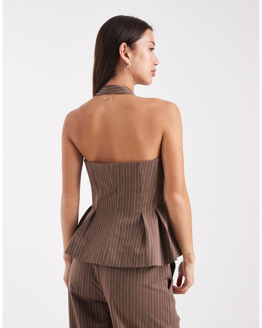 ASOS Brown Halterneck Vest