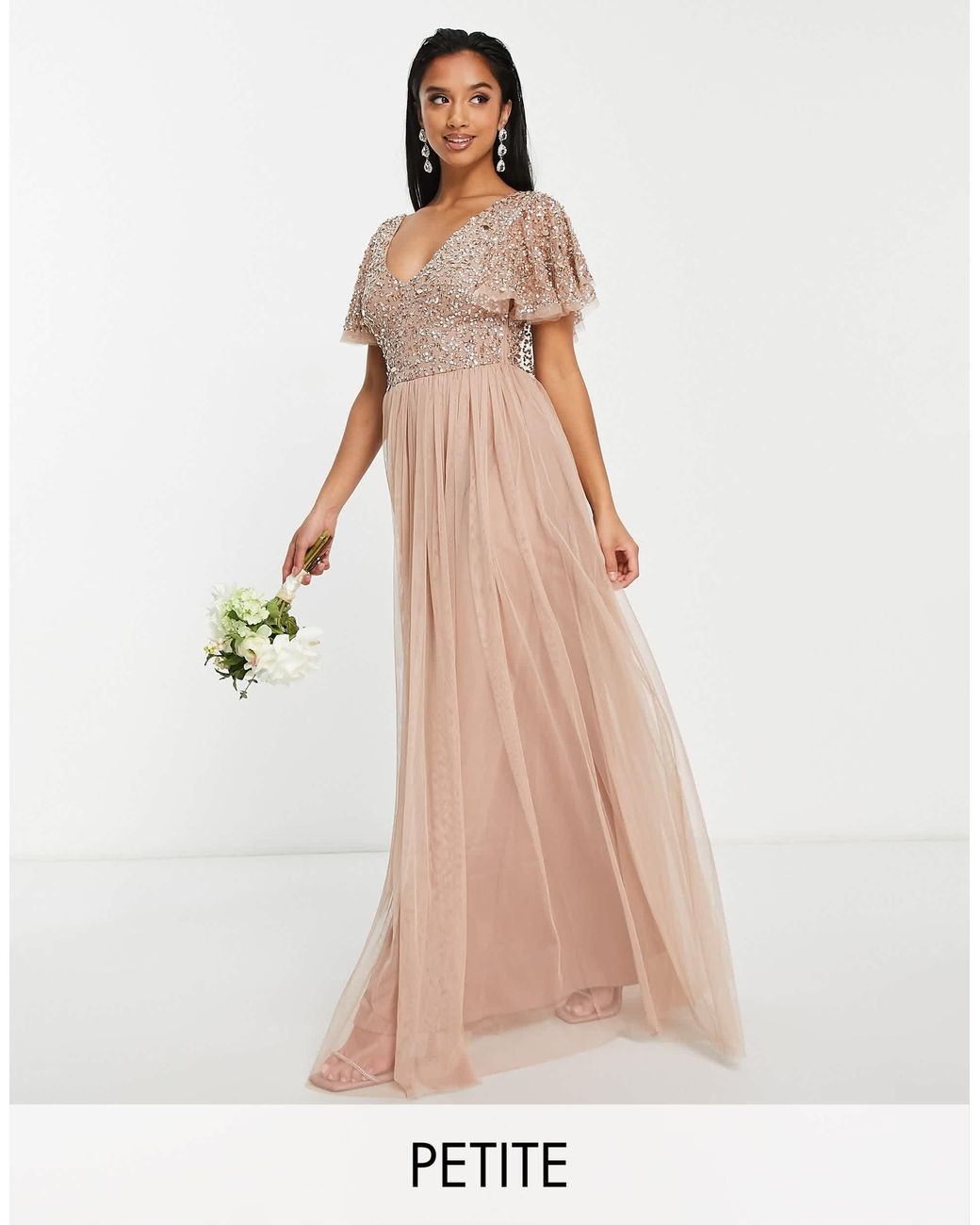 Embellished petite dress 2025