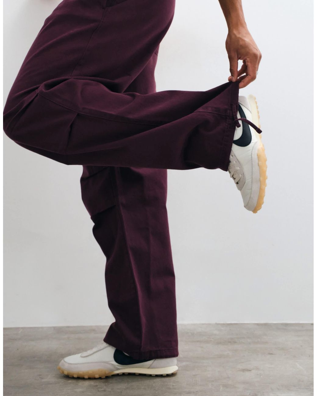 Pantalon ample à bas à nouer ASOS pour homme en coloris Blue