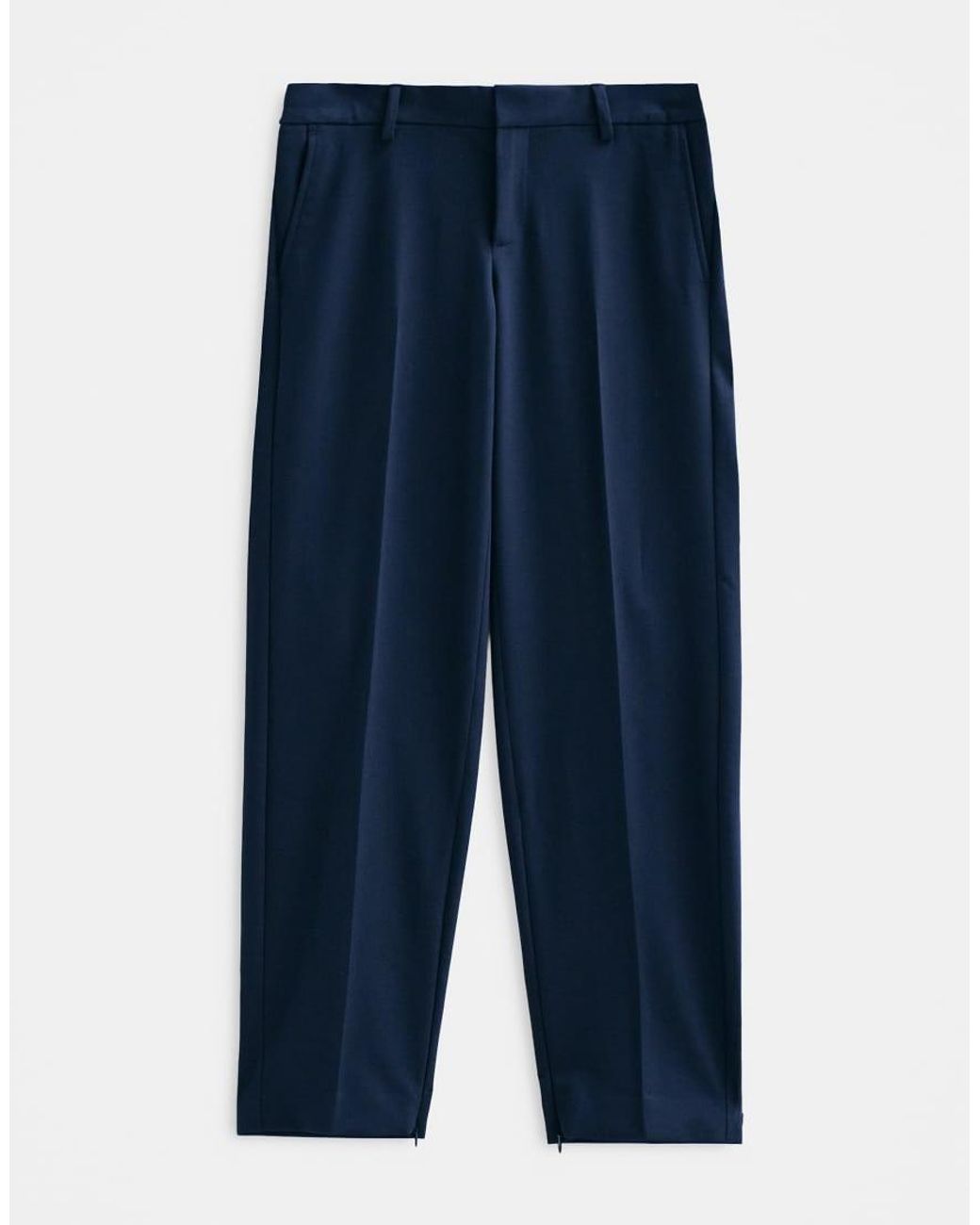 ASOS Blue Asos Adaptive Relaxed Tapered Suit Trousers for men