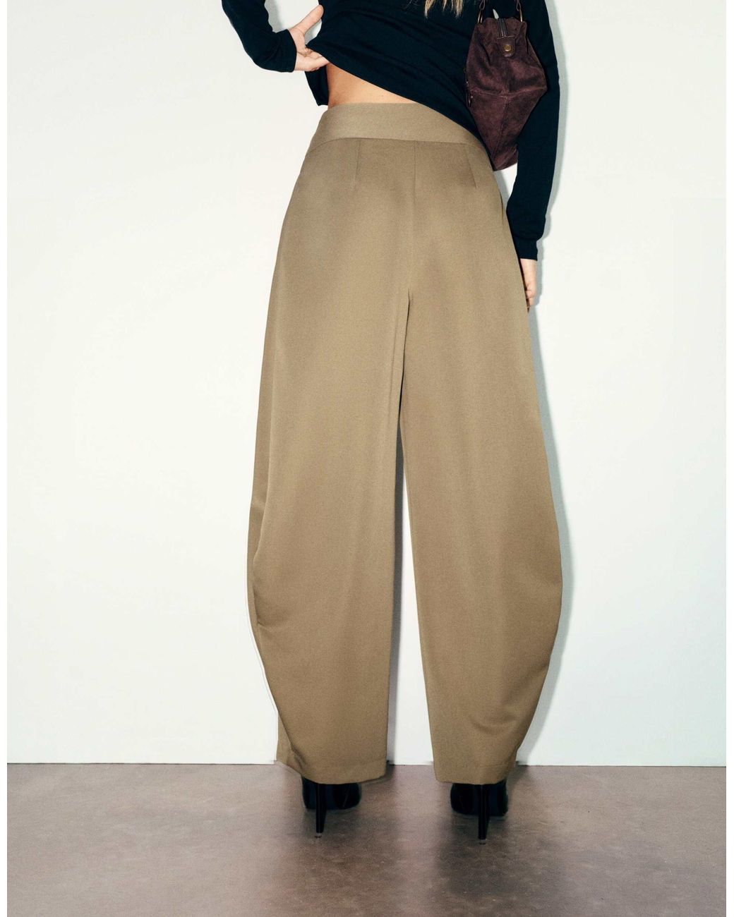 Pull&Bear White Elegante hose mit abnähern