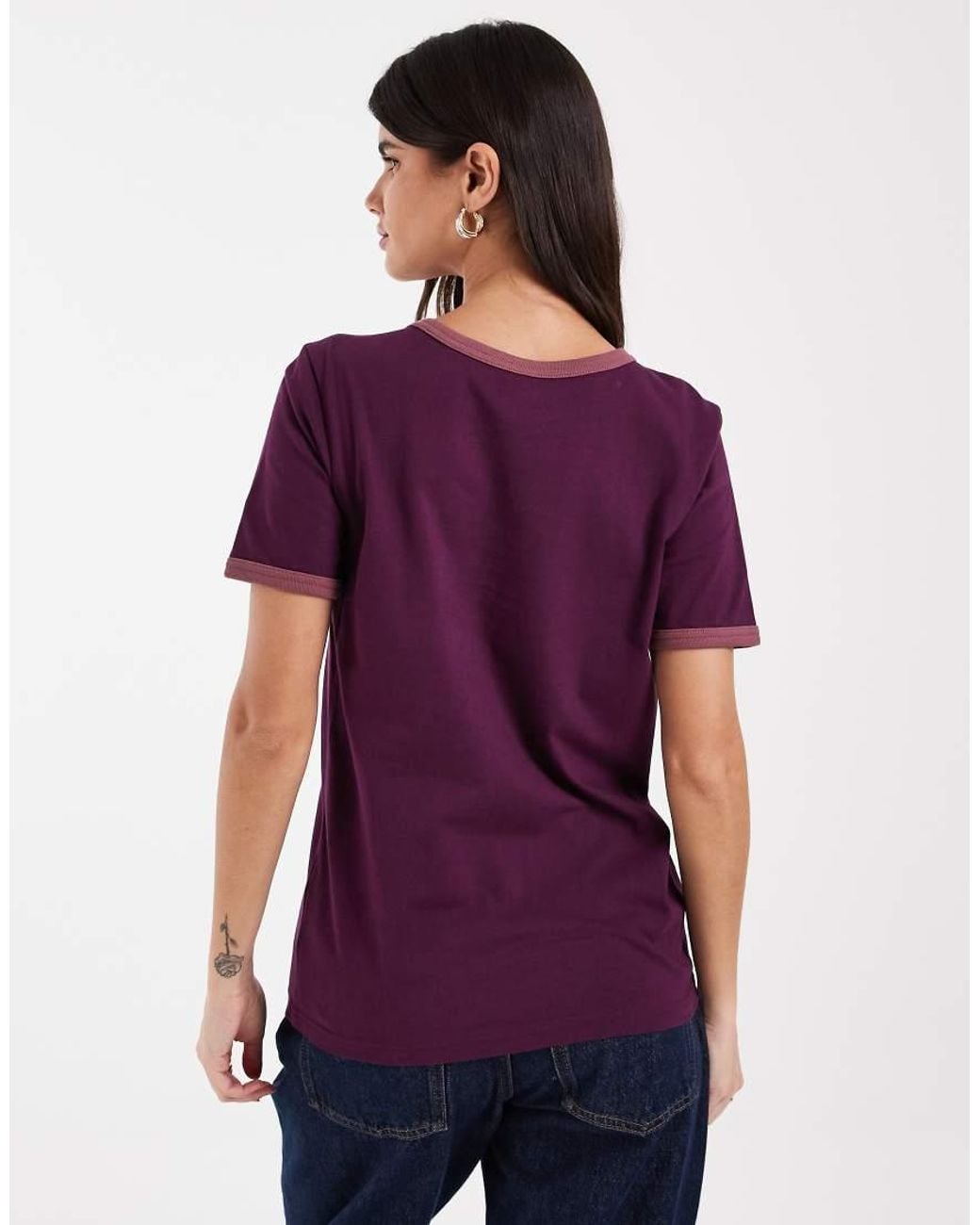 Wrangler Purple Ringer T-shirt