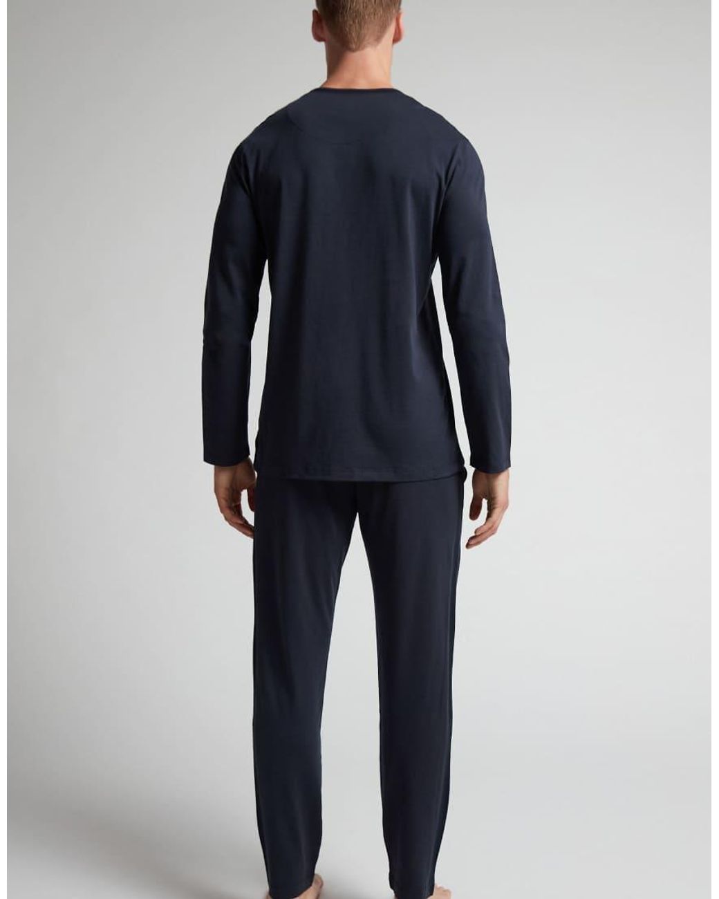 Intimissimi Blue Long Superior Cotton Pyjamas for men