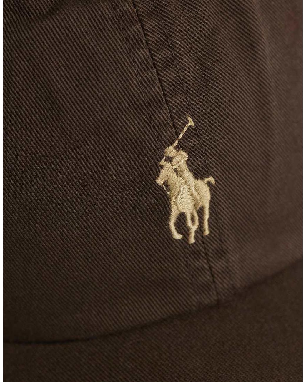 Polo Ralph Lauren Brown Icon Logo Twill Baseball Cap for men