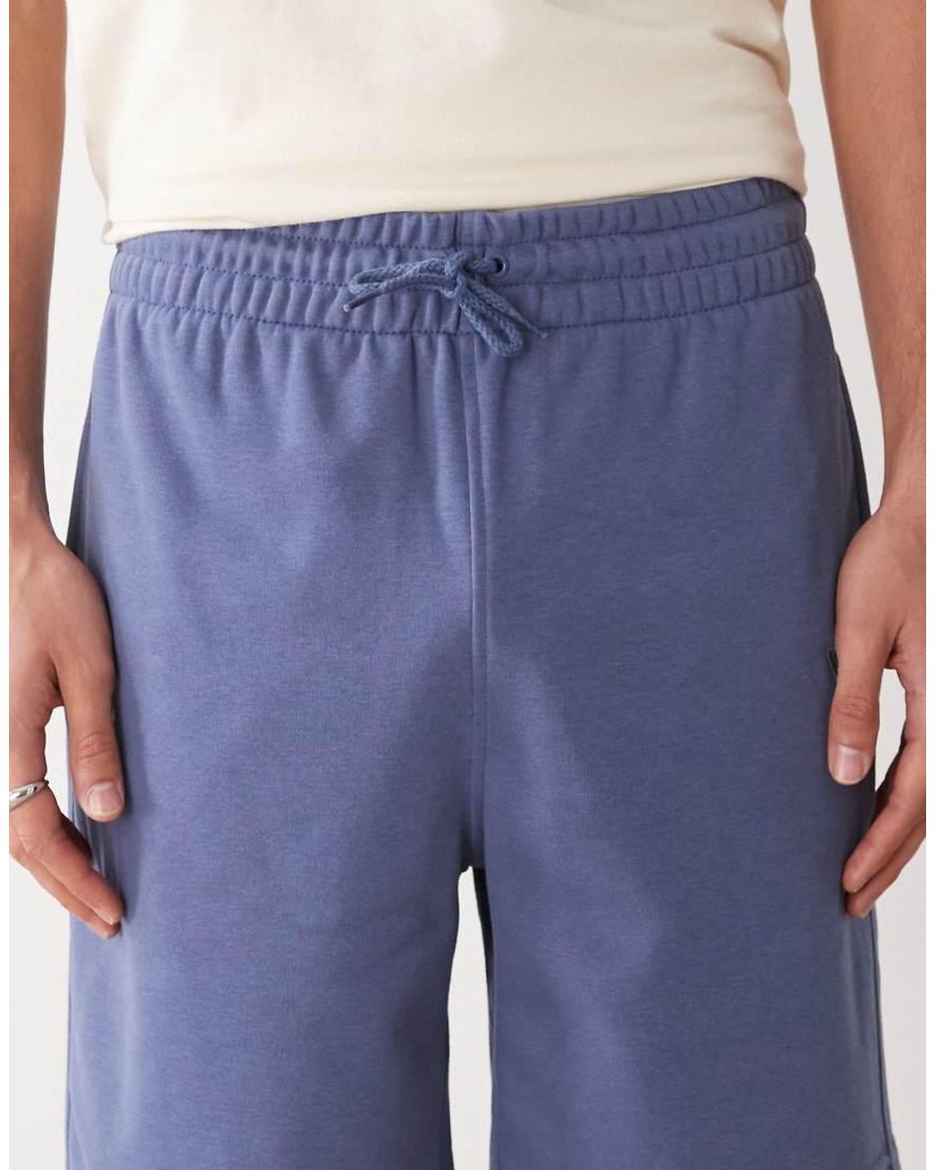 KTZ Blue La Dodgers Mini Logo Jersey Shorts for men