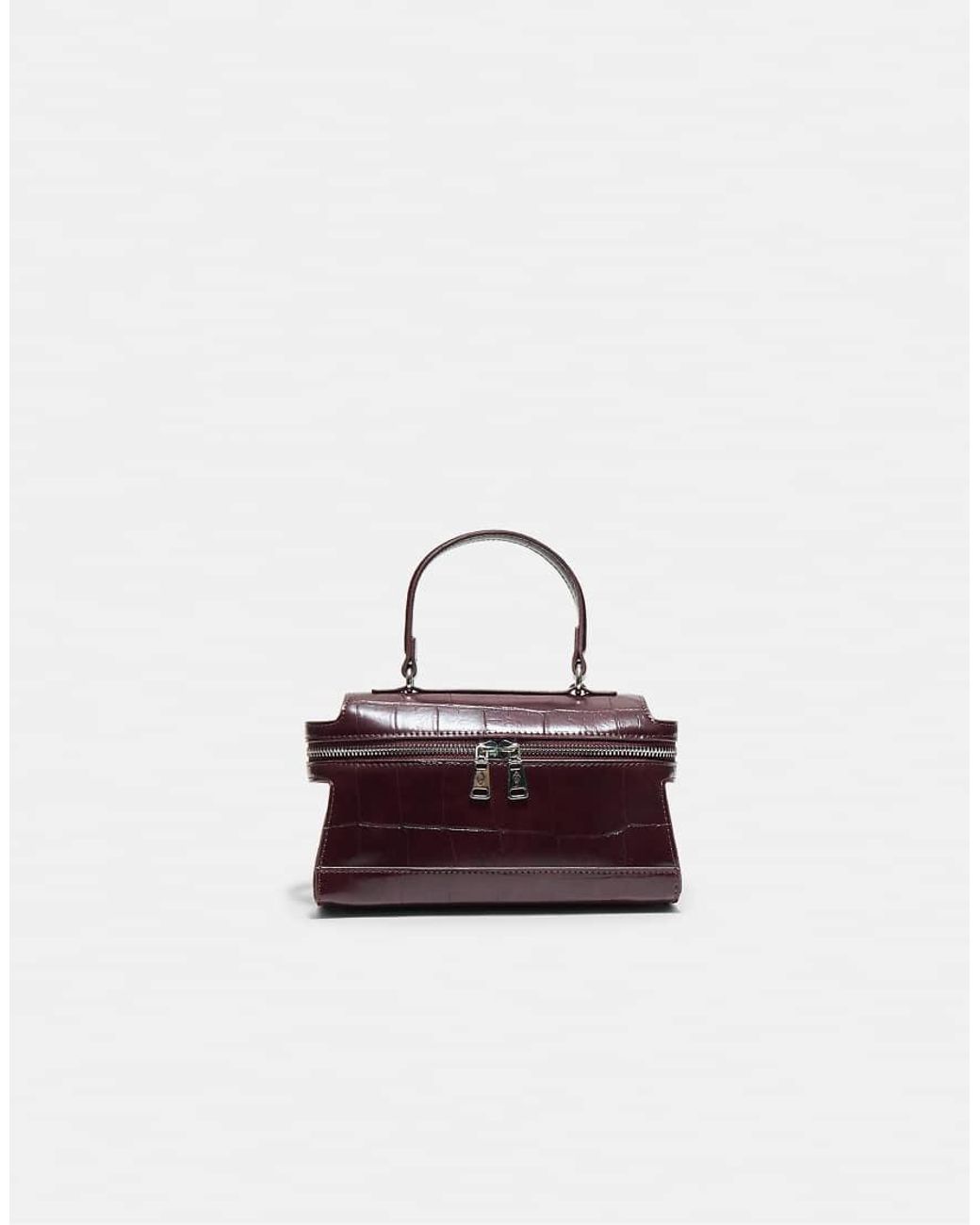 Stradivarius White Mini Coconut-effect Crossbody Bag