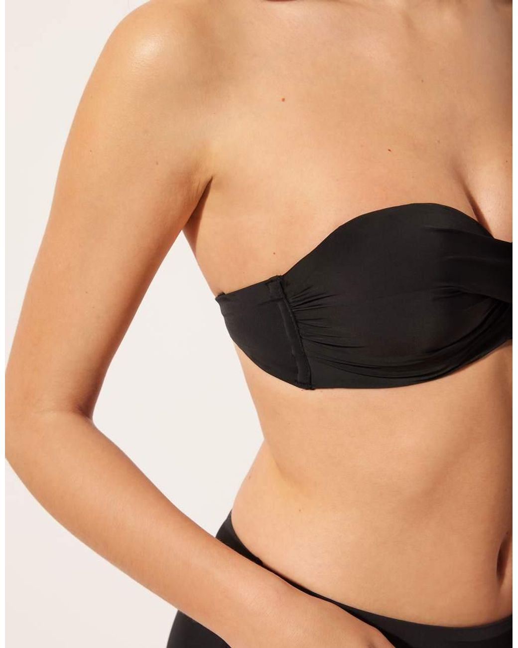 Calzedonia Black Calzendonia Padded Bandeau Bikini Top Indonesia