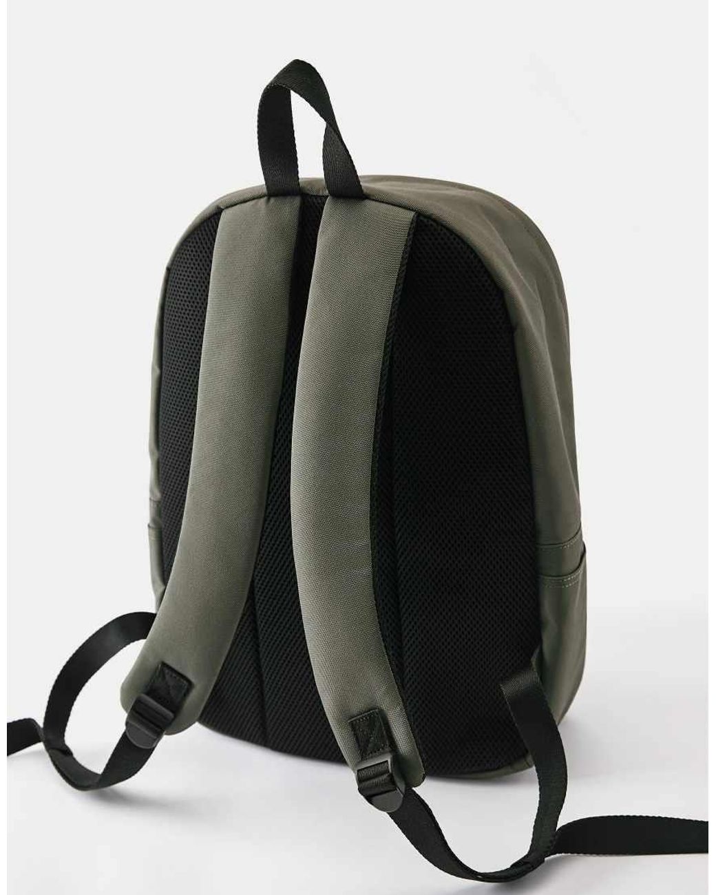 Pull&Bear Green Stwd Backpack for men