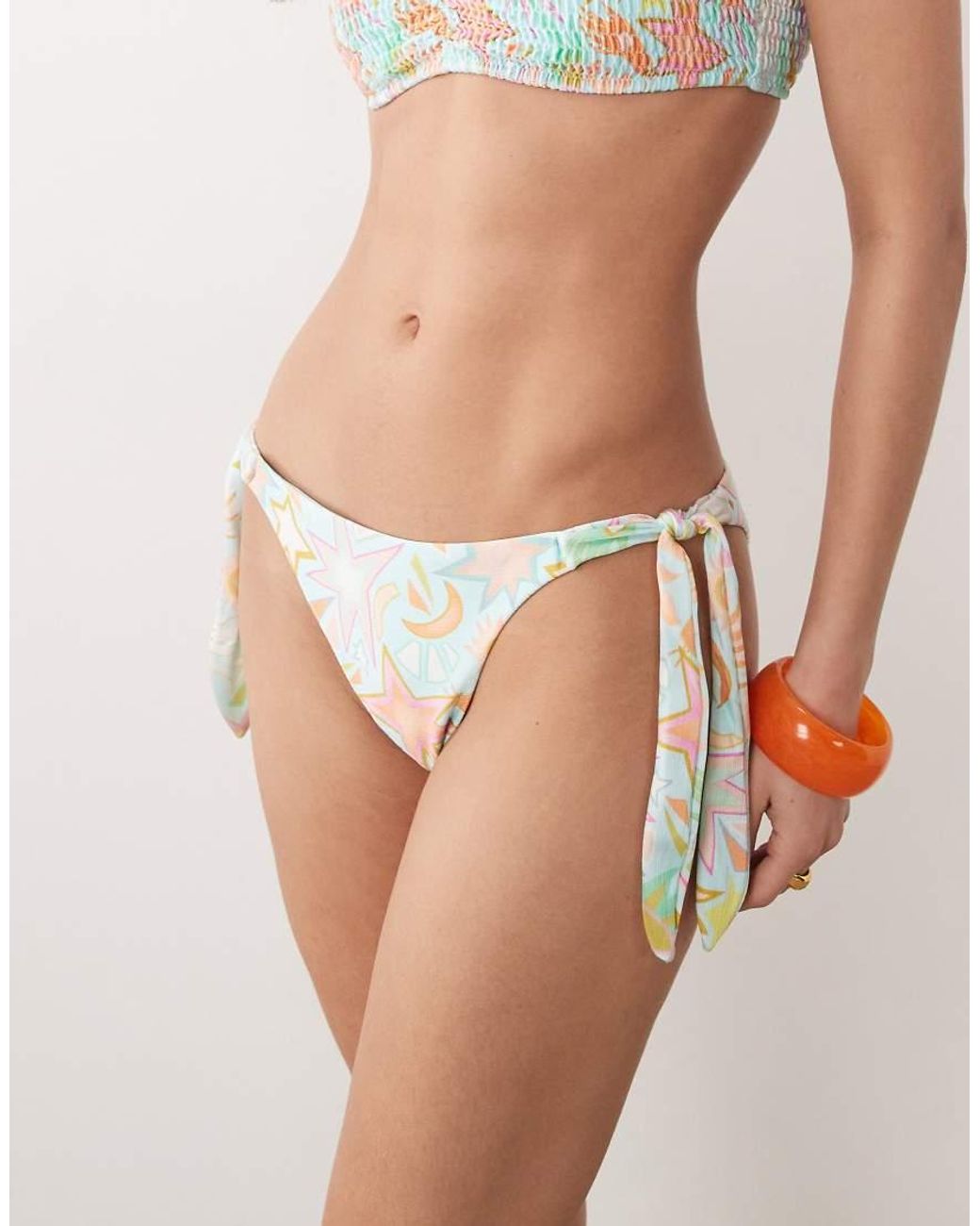 Never Fully Dressed Blue Side Bikini Bottom Co-ord