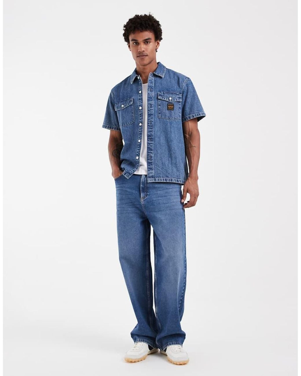 Levi's Blue Workwear Denim Pocket Shirt for men