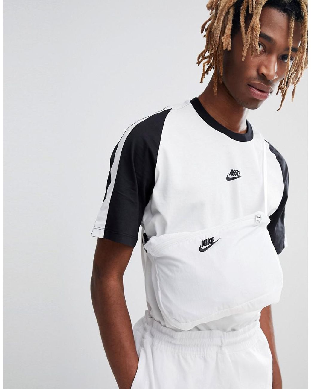 Nike Vaporwave Packable Half Zip Jacket With Large Swoosh In White  Aj2696-100 for Men | Lyst Australia