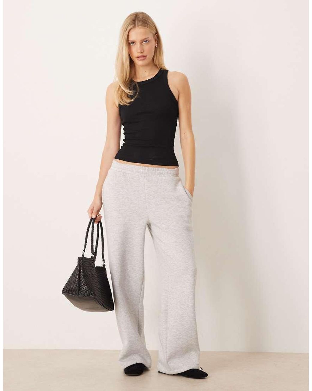 Gina Tricot Black Fitted Rib Tank Top