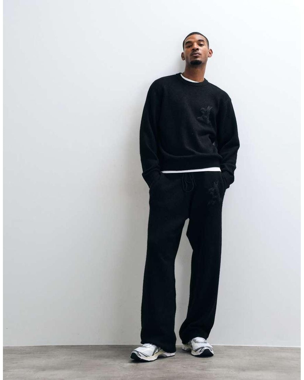 Jack & Jones Blue Logo Knit joggers for men