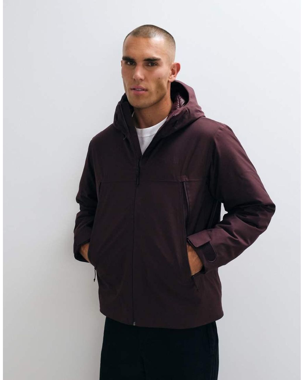 The North Face Blue Mountain Range Down Hooded Jacket for men