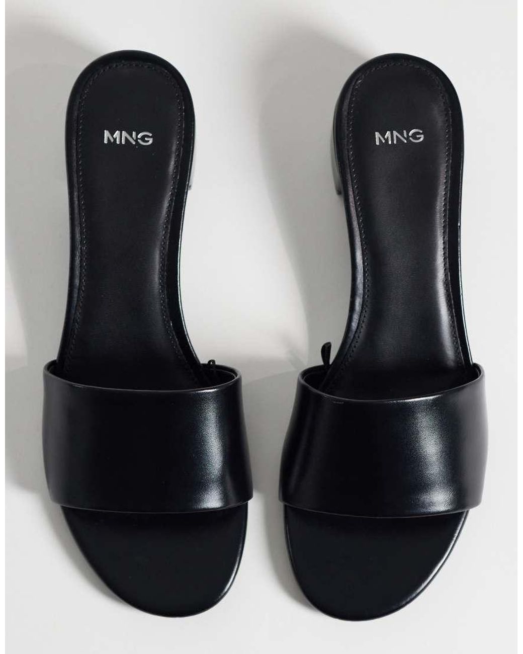 Mango Black Classic Heeled Sandals
