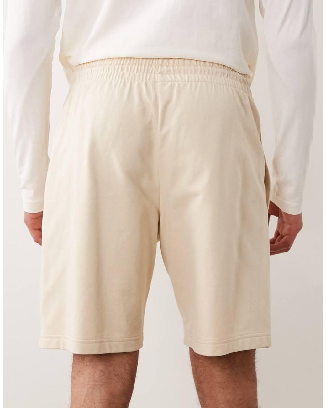 EA7 Natural Armani Logo Trackie Shorts for men