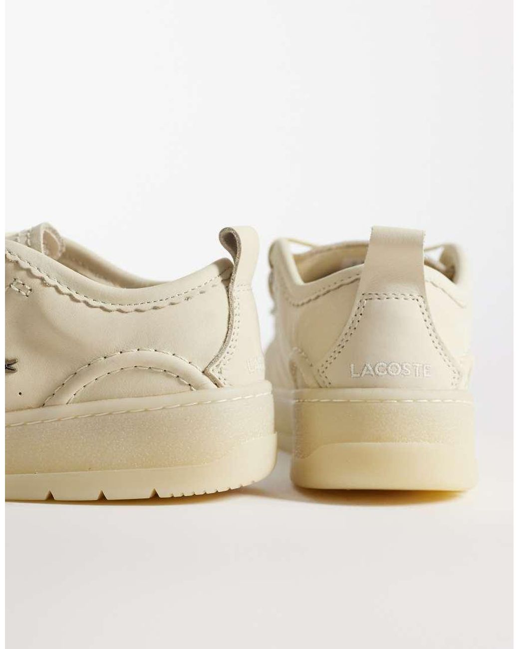 Lacoste Natural Umpire Lace-up Logo Shoes