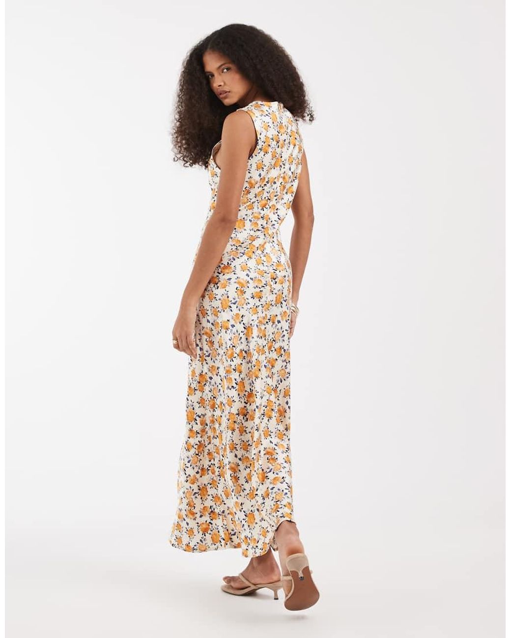 Aware Natural Sleeveless V-neck Maxi Dress