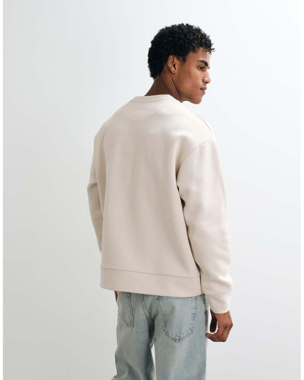 Jack & Jones Natural Oversized Heavy Weight Sweatshirt for men