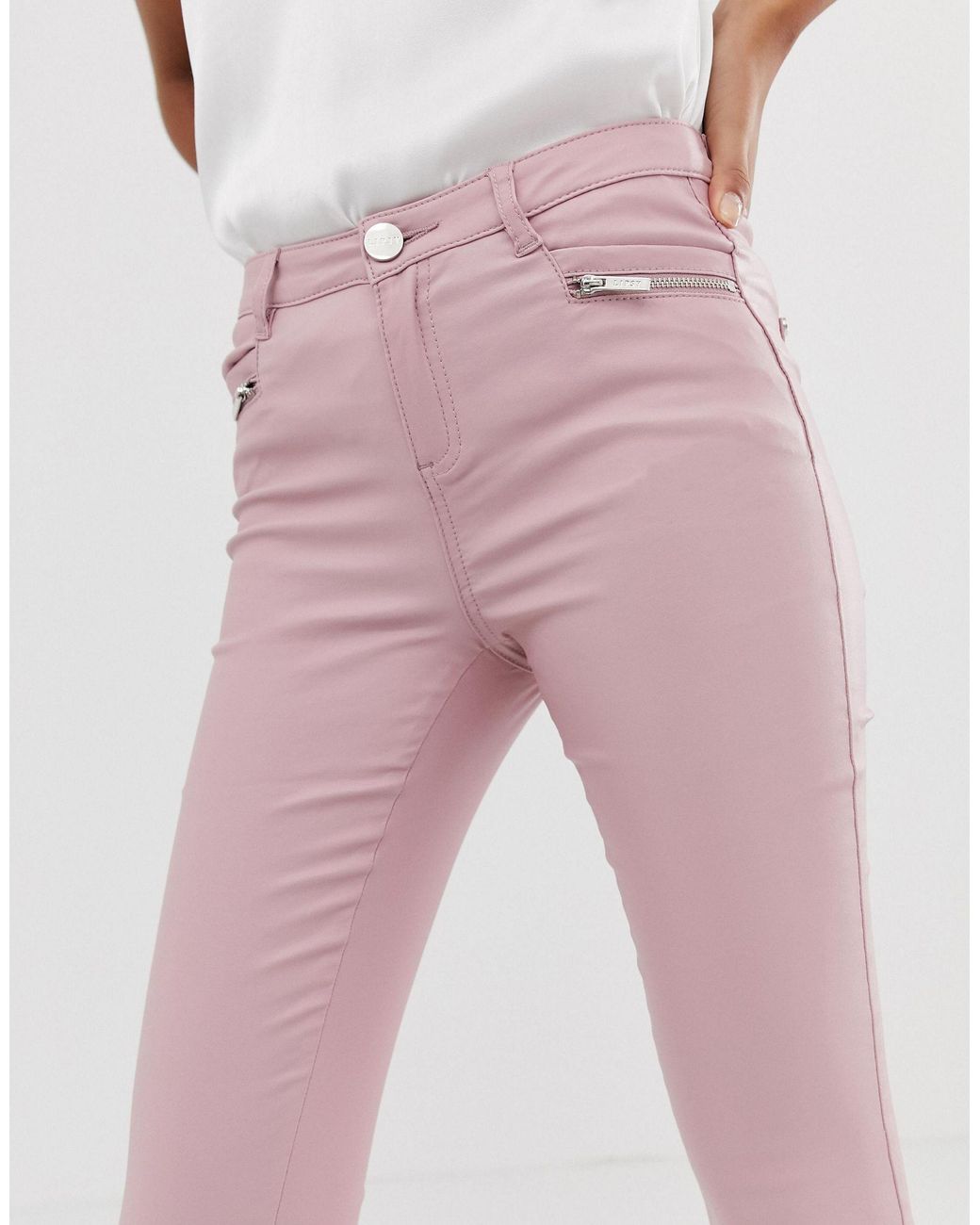 lipsy coated jeans