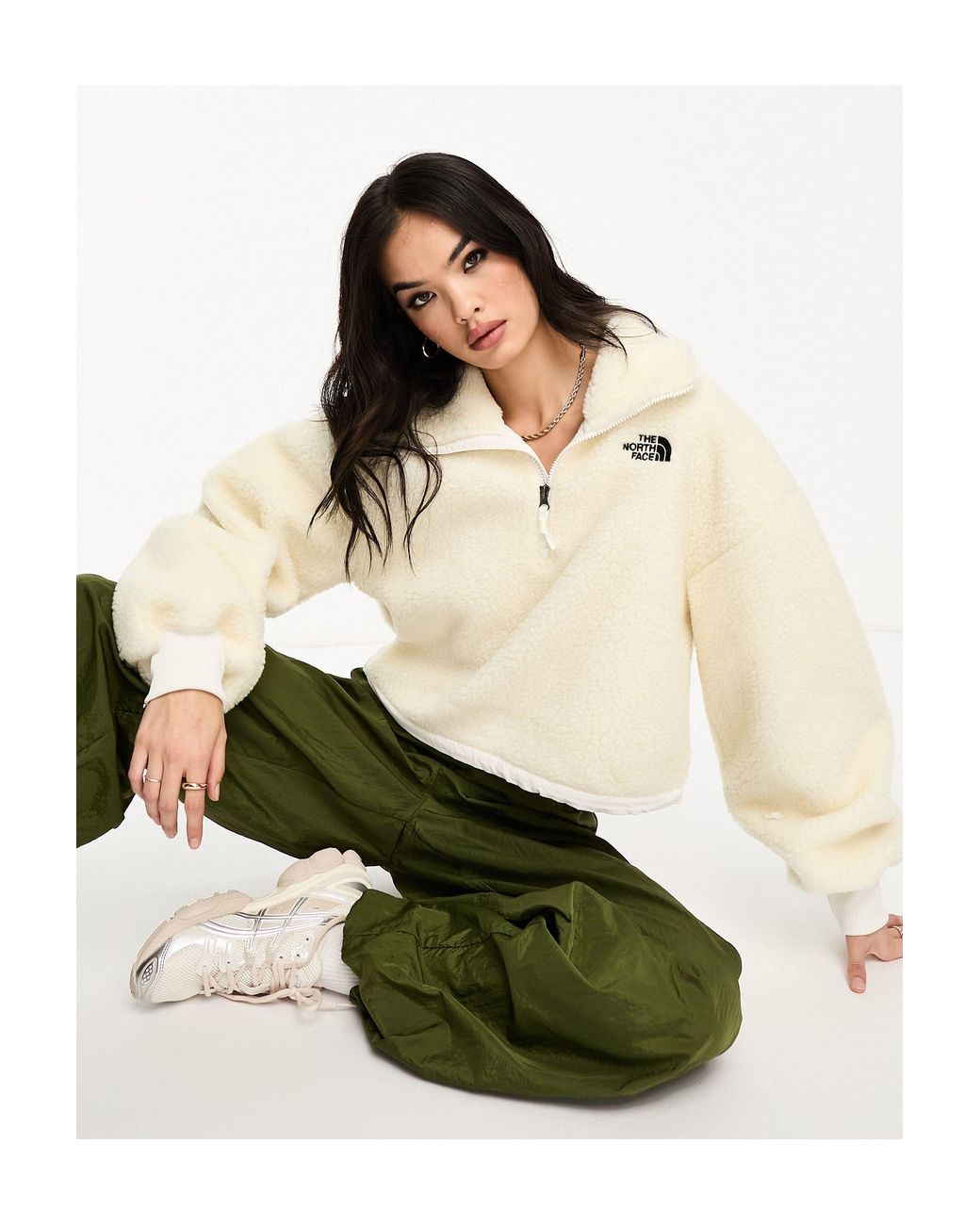 North face half hotsell zip fleece pullover women's