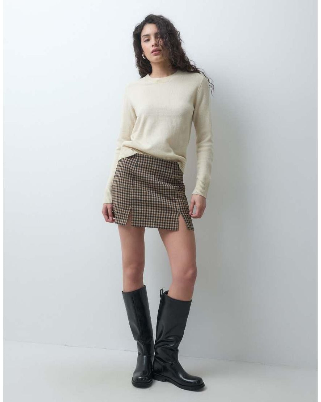 JJXX Gray Crew Neck Knitted Sweater
