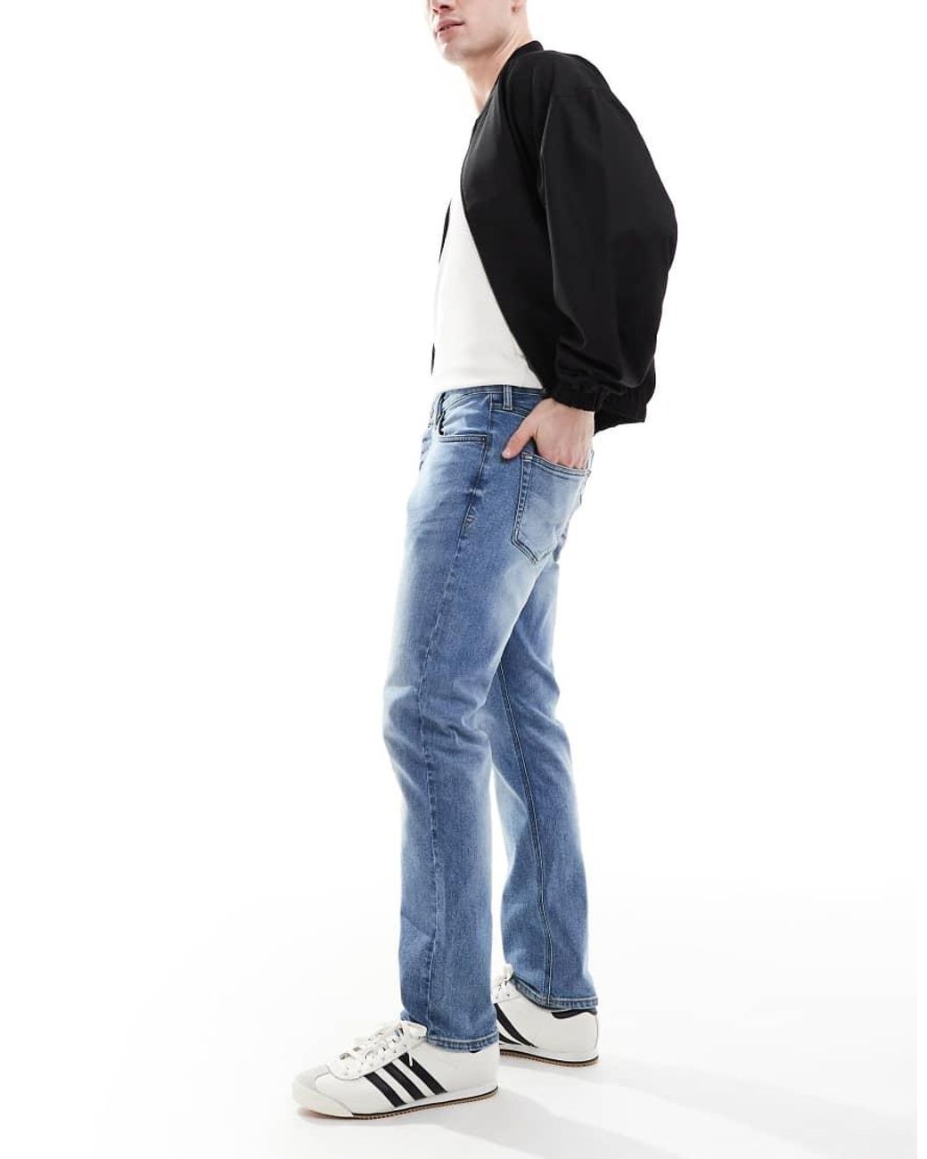 French Connection Black French Connection Slim Leg Jeans for men