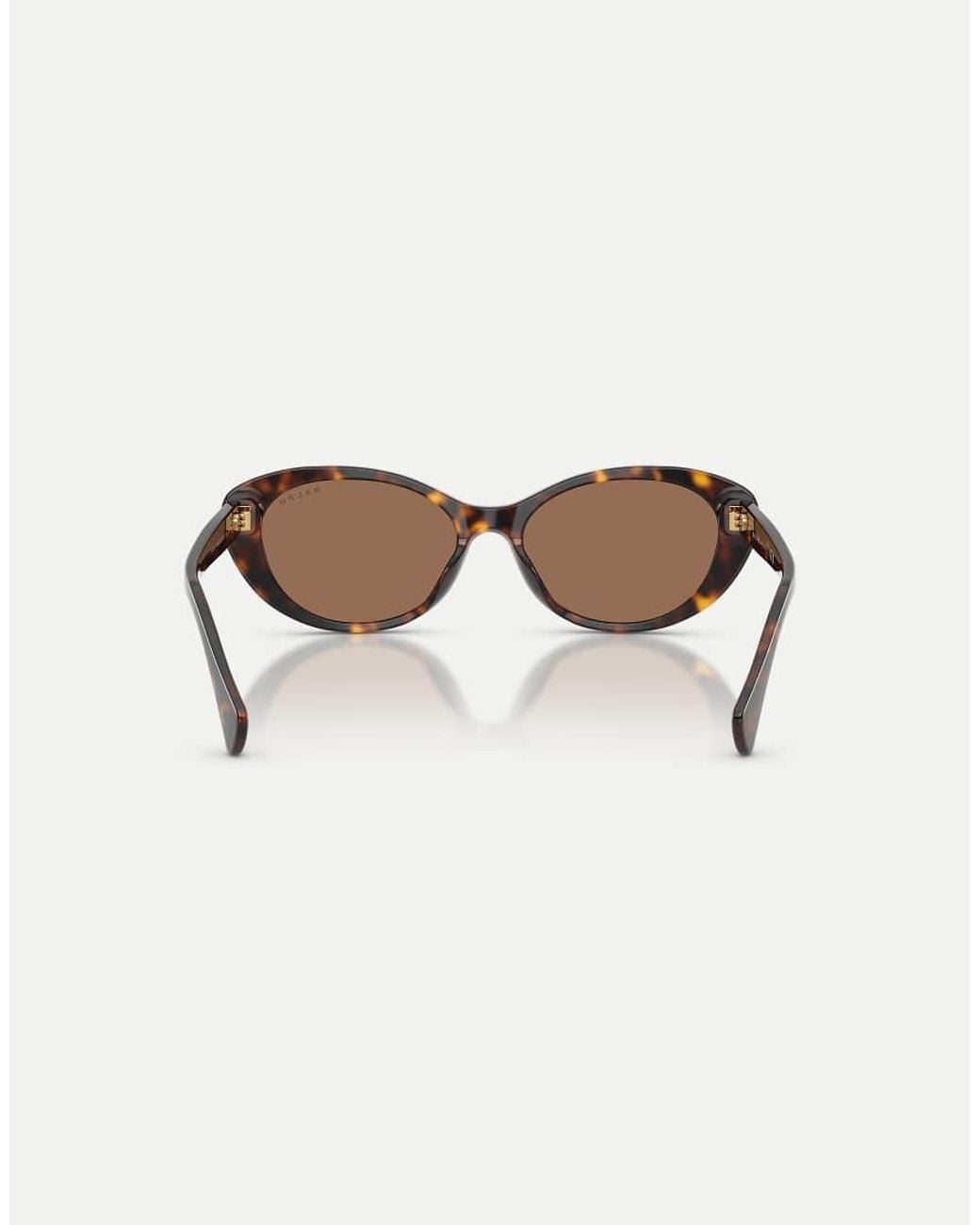 Ralph Brown Oval Sunglasses With Lens