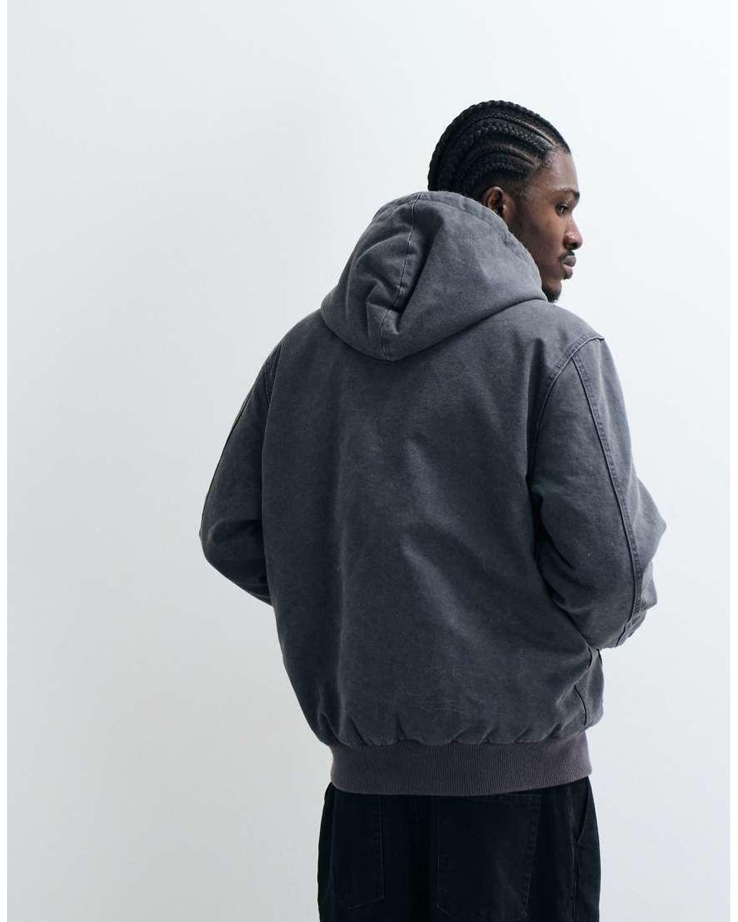 Levi's Blue Workwear Potero Washed Denim Hooded Jacket for men
