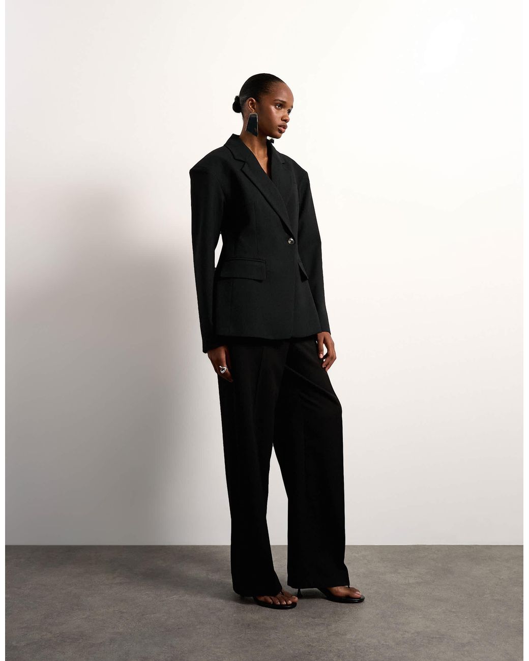 TOPSHOP Black – taillierter blazer