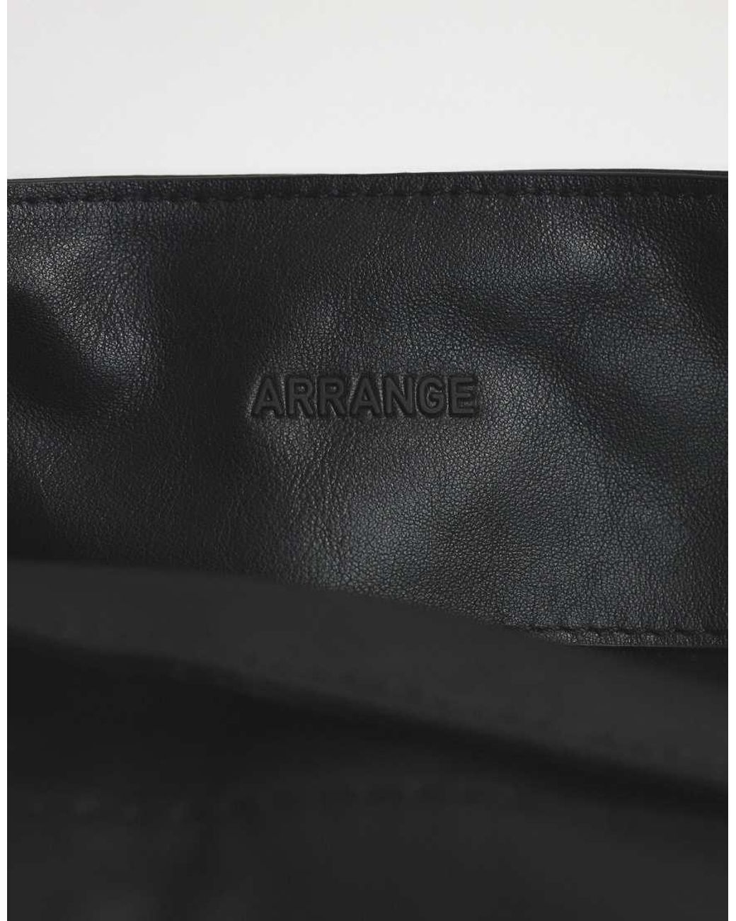 ARRANGE Black Pillow Leather Bag