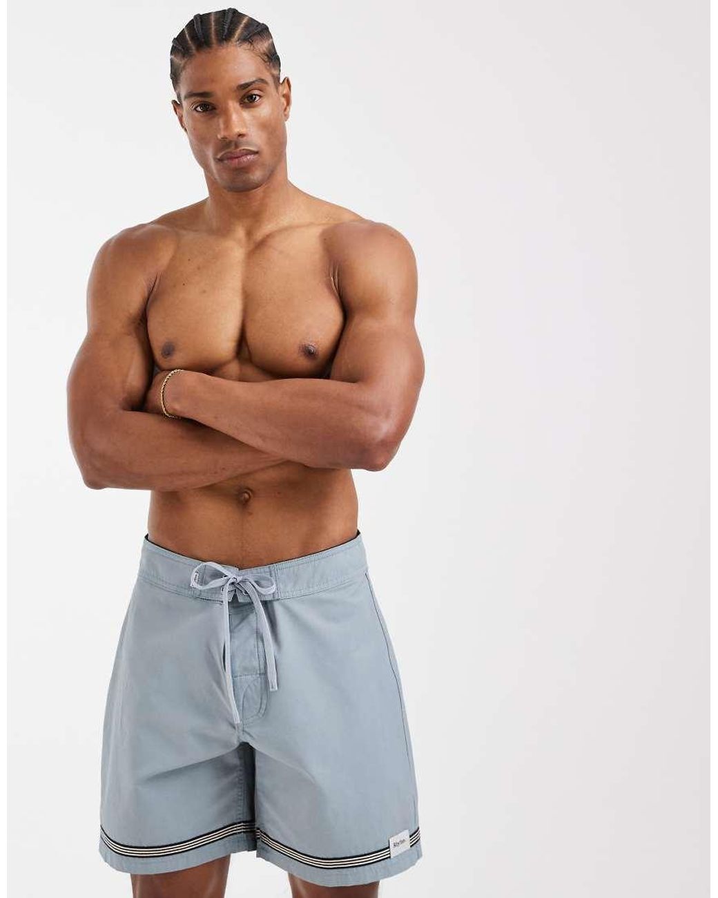 Rhythm Blue Stripe Trunk for men