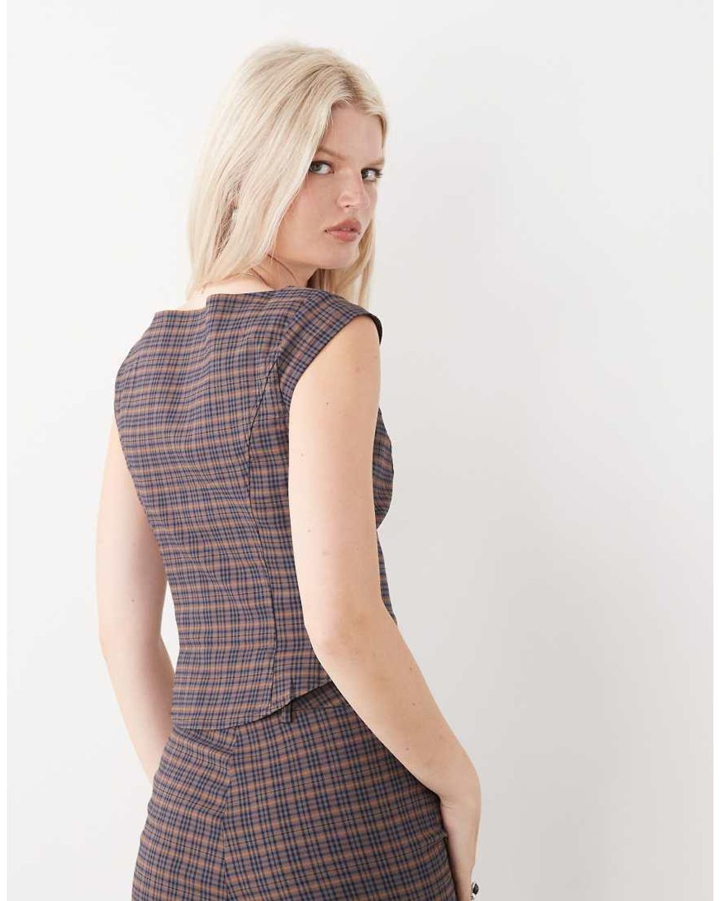Collusion Purple Tailored Fitted Top