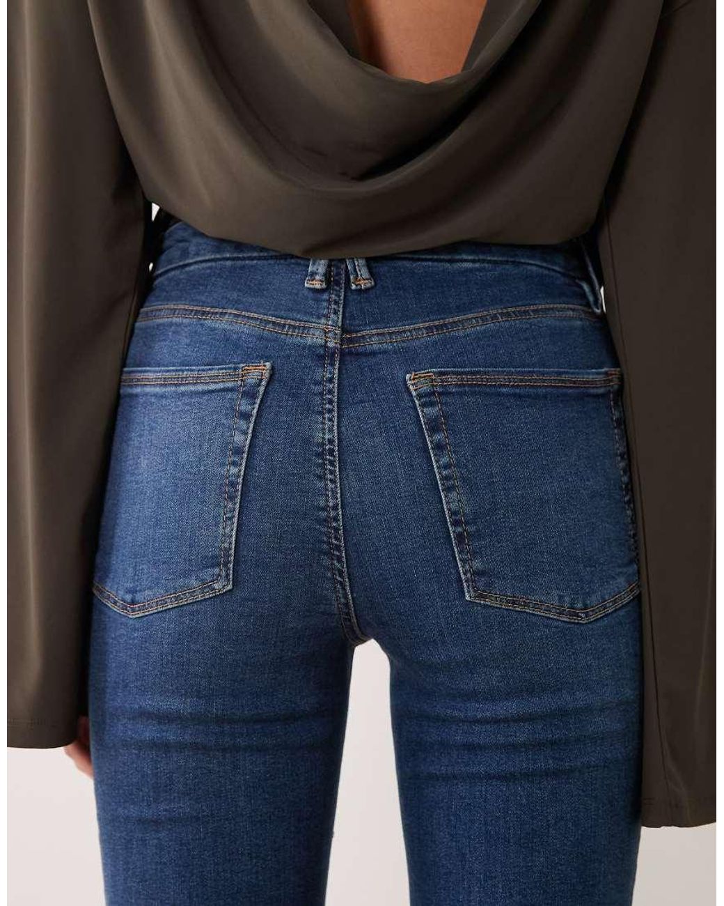 GOOD AMERICAN Blue Good Legs Straight Jeans