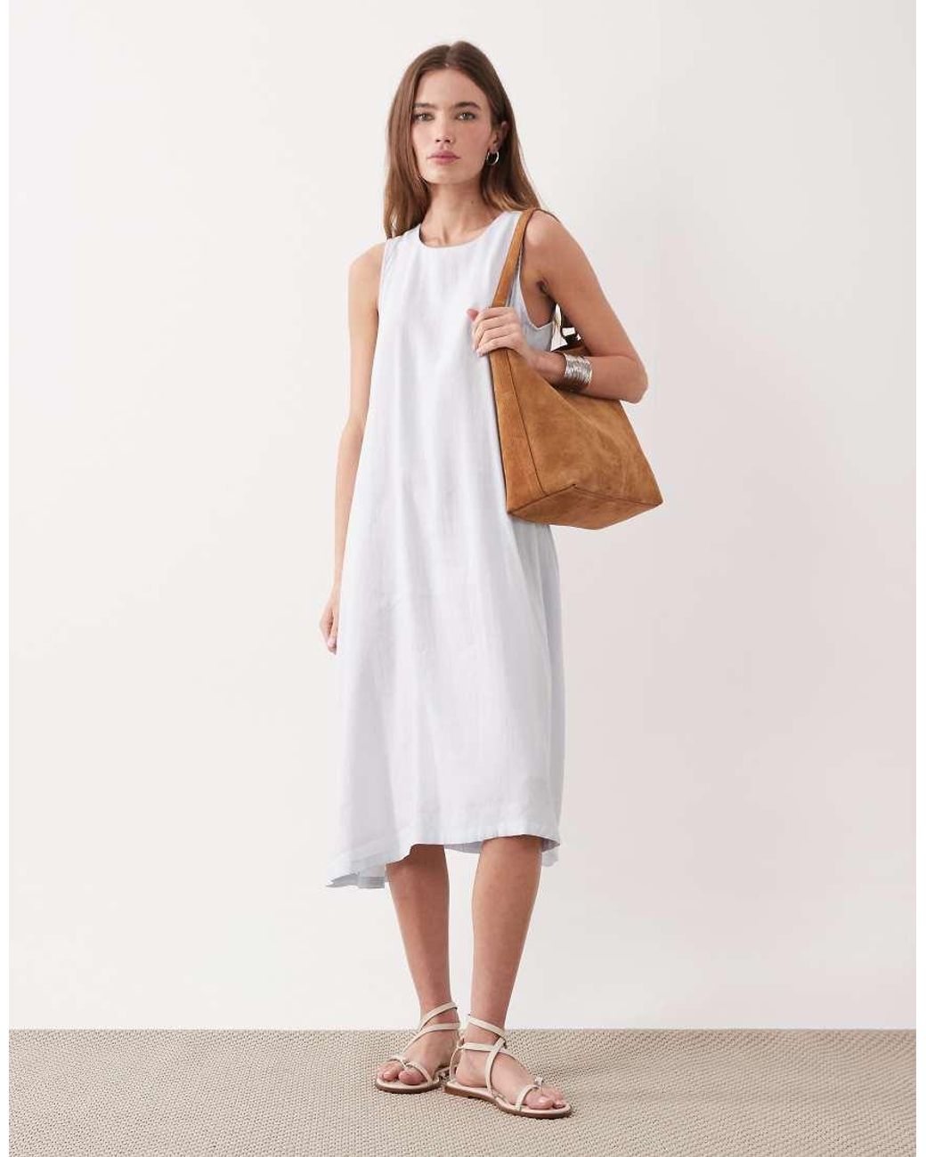 Barbour White Salthill Gathered Mini Dress