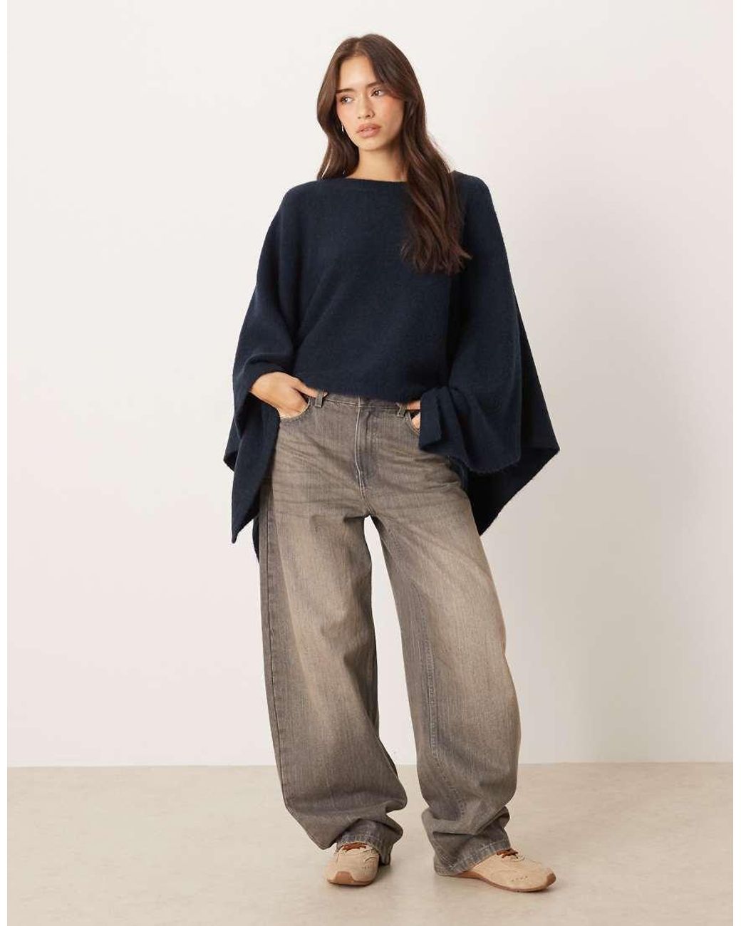 ASOS Blue Knitted Cape