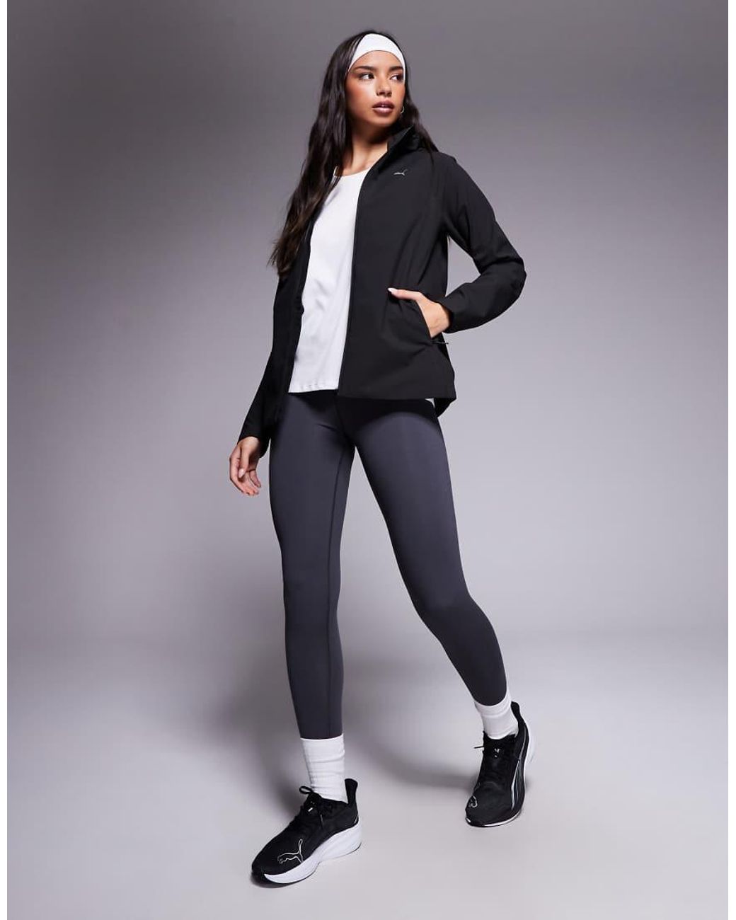 PUMA Gray Run Raincell Jacket