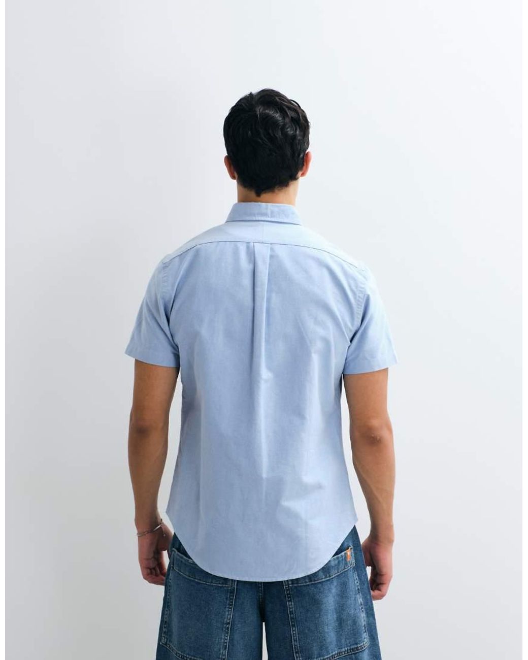 Polo Ralph Lauren Blue Classic Oxford Custom Fit Shirt for men