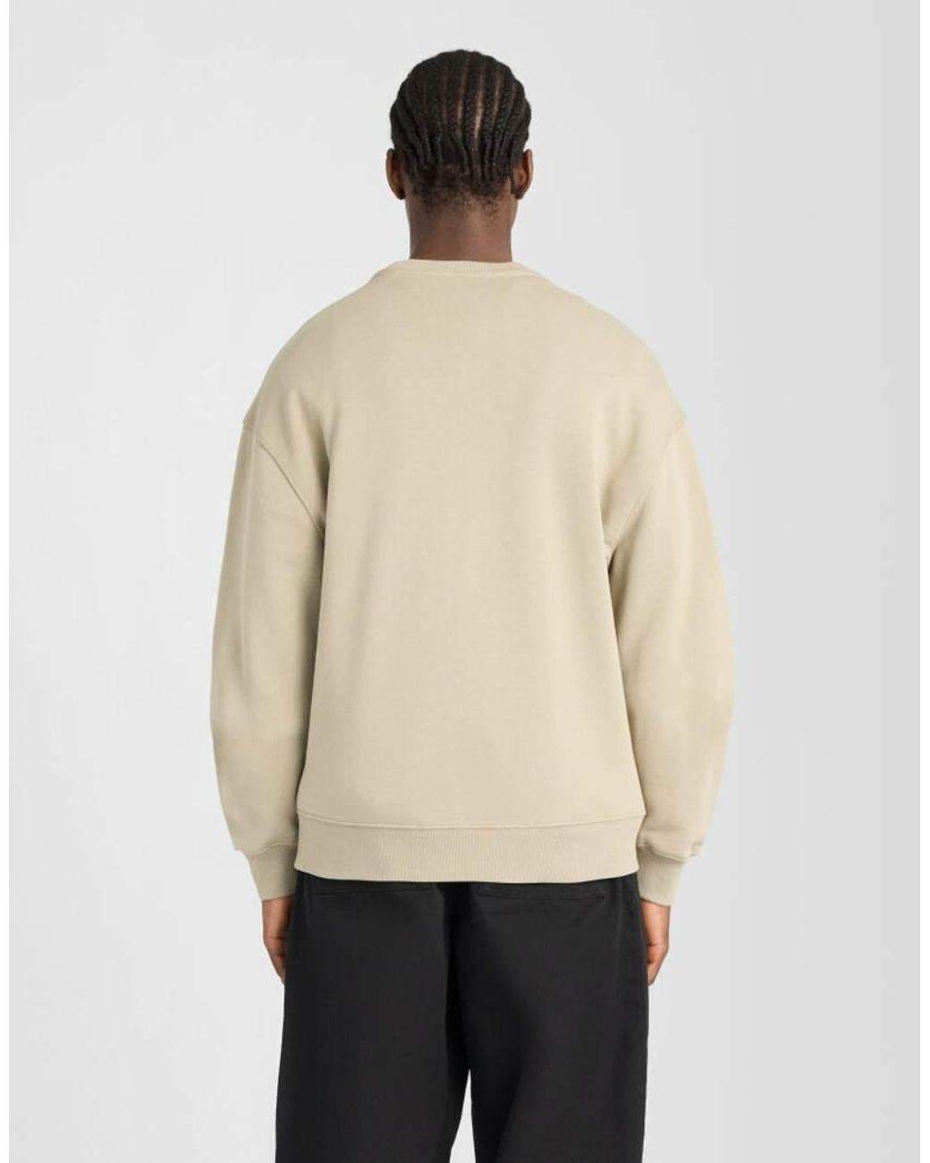 Lyle & Scott Natural Mid Layers Heavyweight Loopback Crewneck Sweatshirt for men